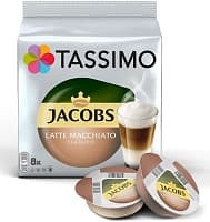 Капсулы Tassimo Jacobs Latte Macchiato, Тассимо Латте Макиато 8+8 шт