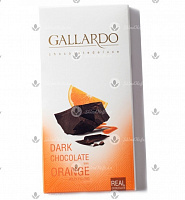 Шоколад Gallardo горький с начинкой со вкусом апельсина 80гр - 6 шт
